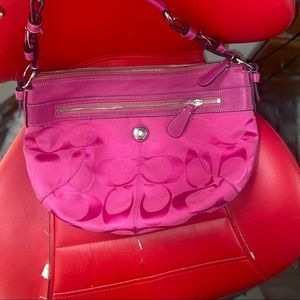 Coach hot pink bag